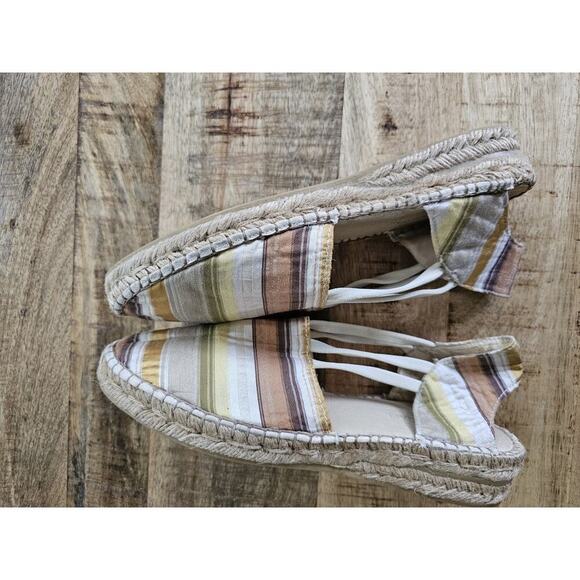 Eric Michael Espadrilles US 9 to 9.5 Striped EU 40 Bohemian Made in Spain - Picture 9 of 9